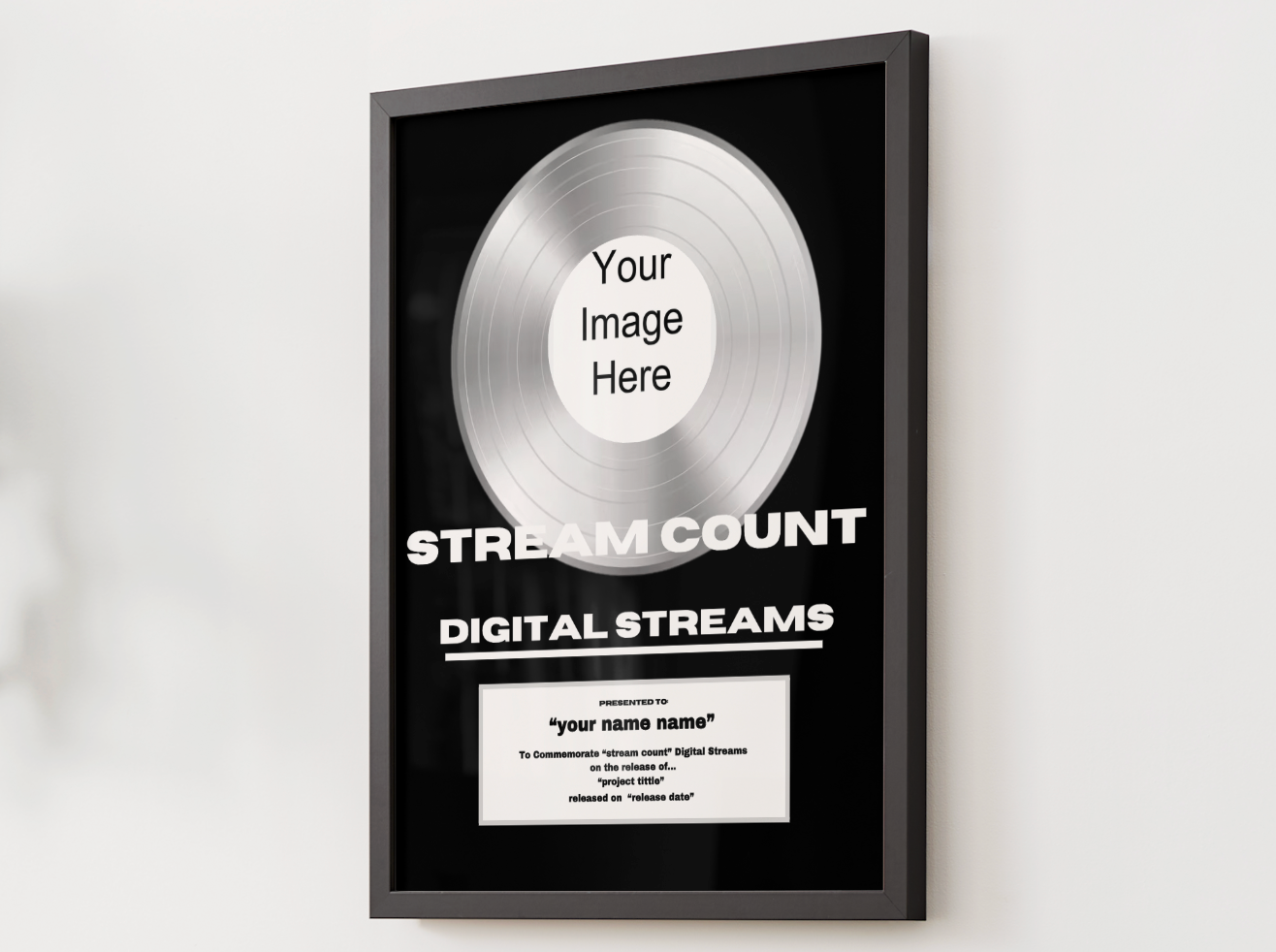 Custom Stream Plaque